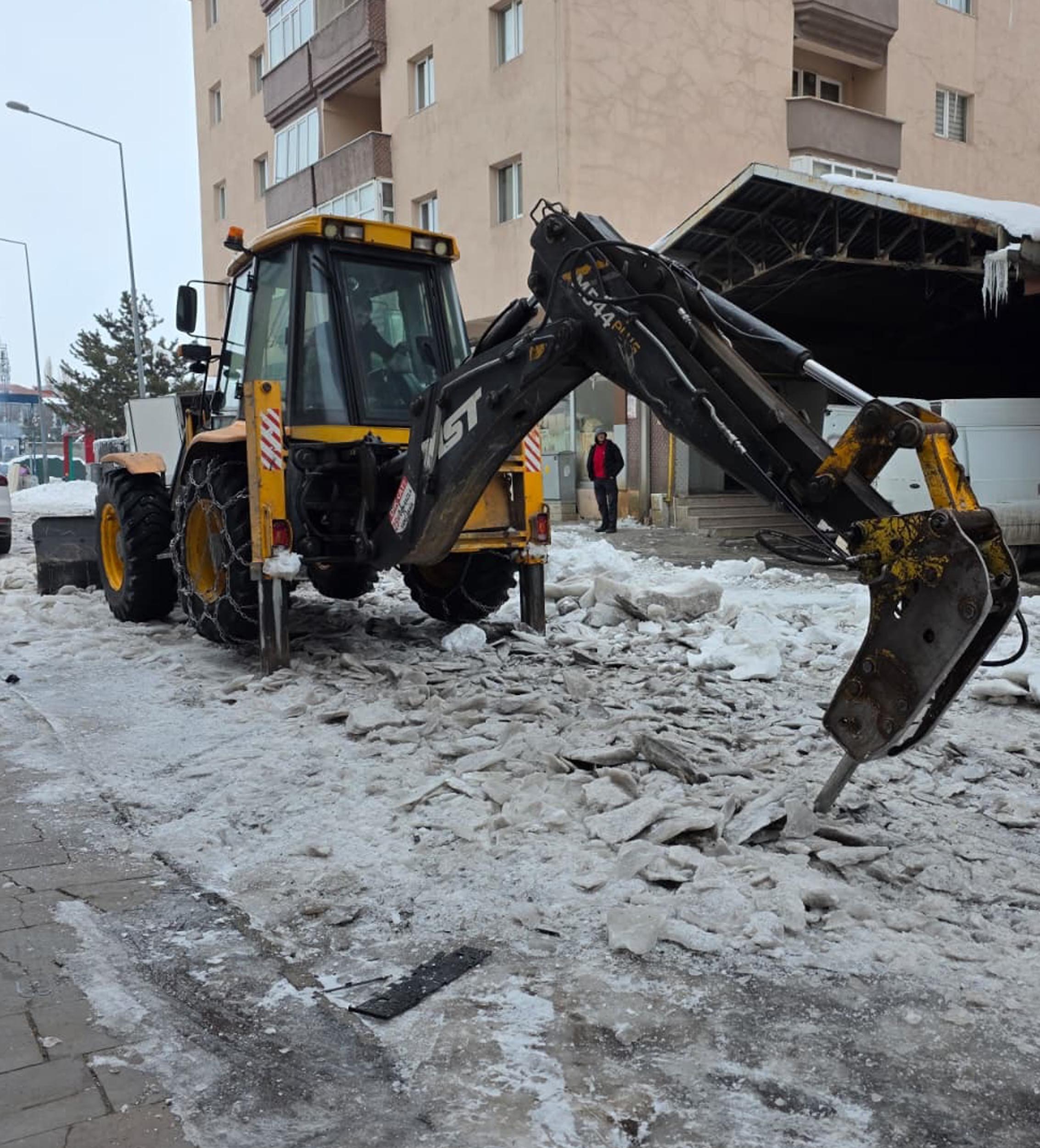 Ardahan'da dondurucu soğuk nedeniyle oluşan