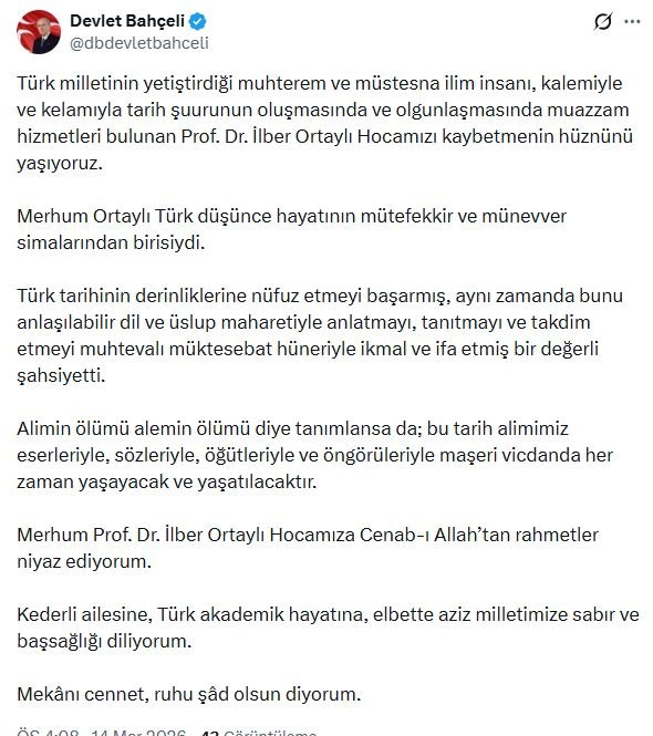 MHP Genel Başkanı Devlet Bahçeli,