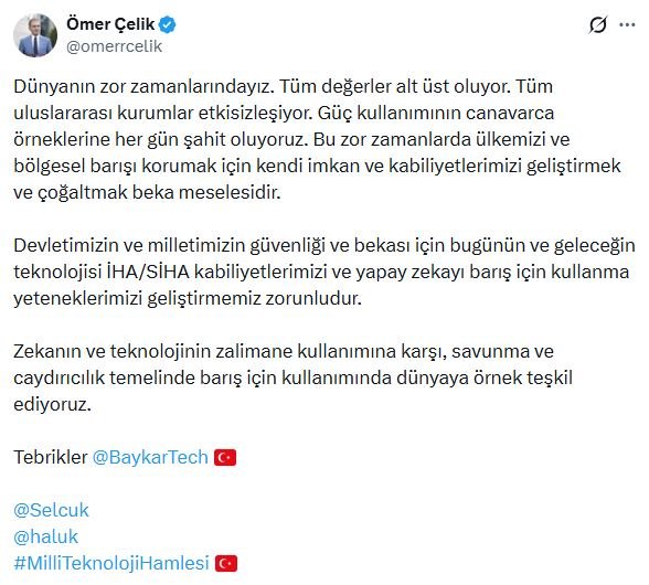 AK Parti Sözcüsü Ömer Çelik,