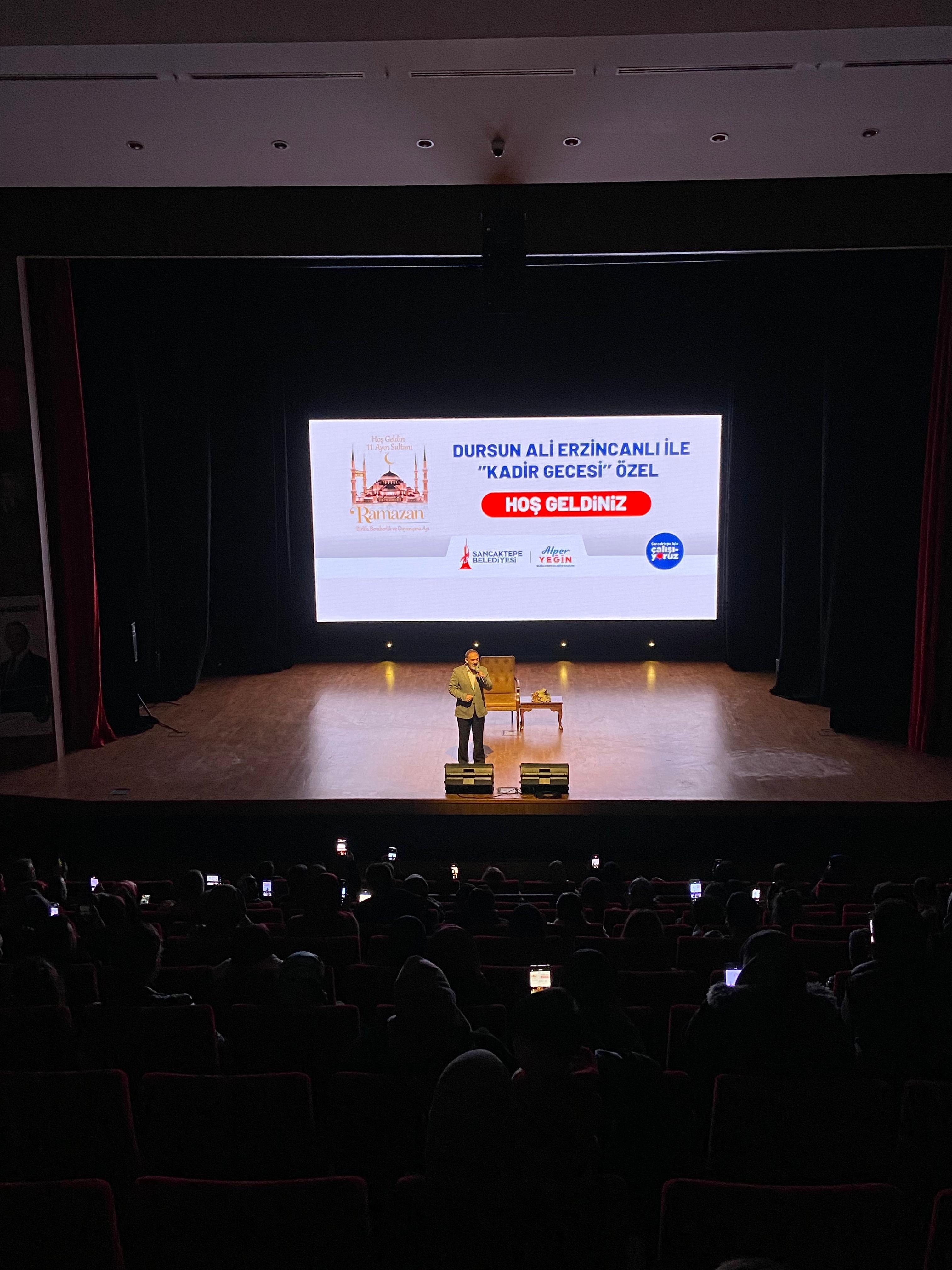 Sancaktepe Belediyesi'nin düzenlediği Kadir Gecesi