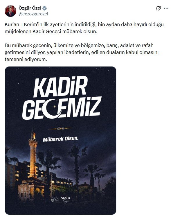 CHP Genel Başkanı Özgür Özel,