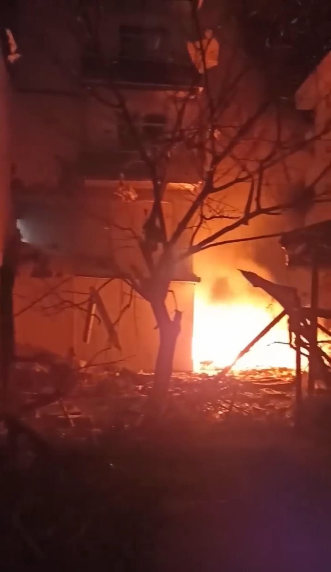 Niğde'de 15 katlı apartmanda meydana