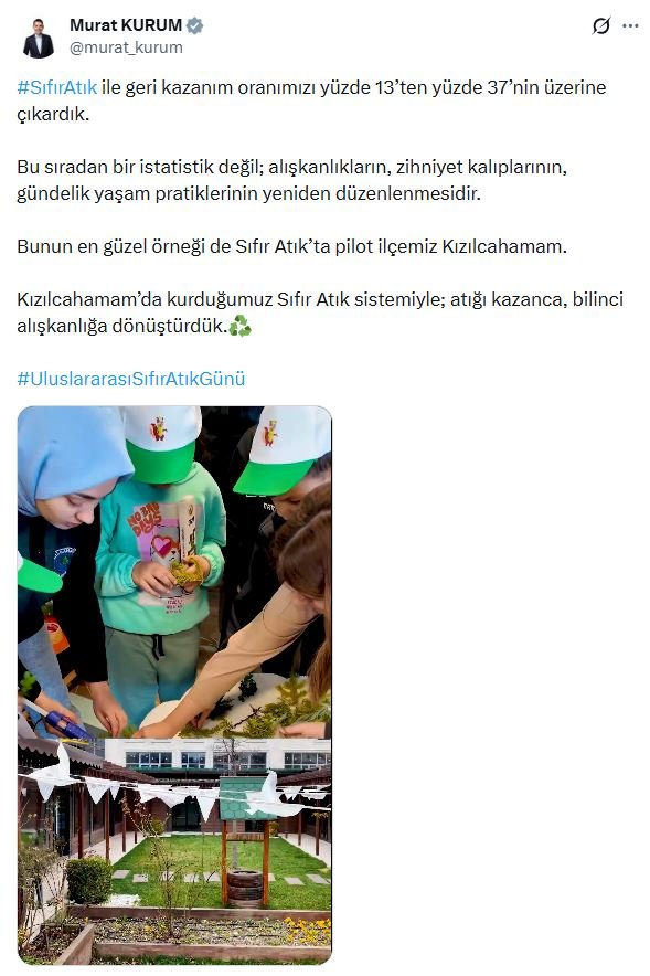 Çevre, Şehircilik ve İklim Değişikliği