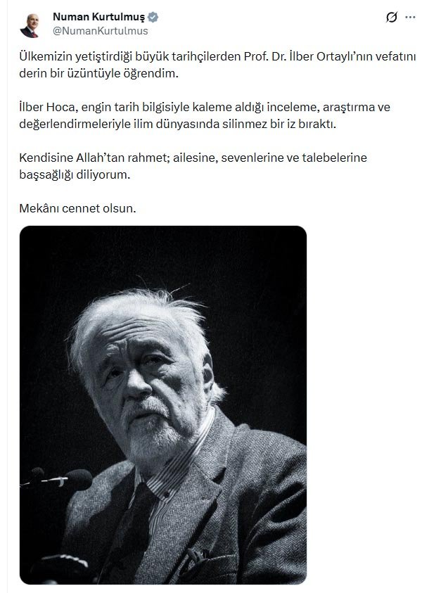 TBMM Başkanı Numan Kurtulmuş, vefat