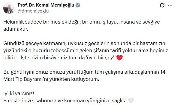 Sağlık Bakanı Kemal Memişoğlu, 14