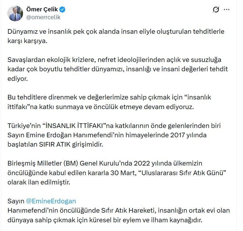 AK Parti Sözcüsü Ömer Çelik,