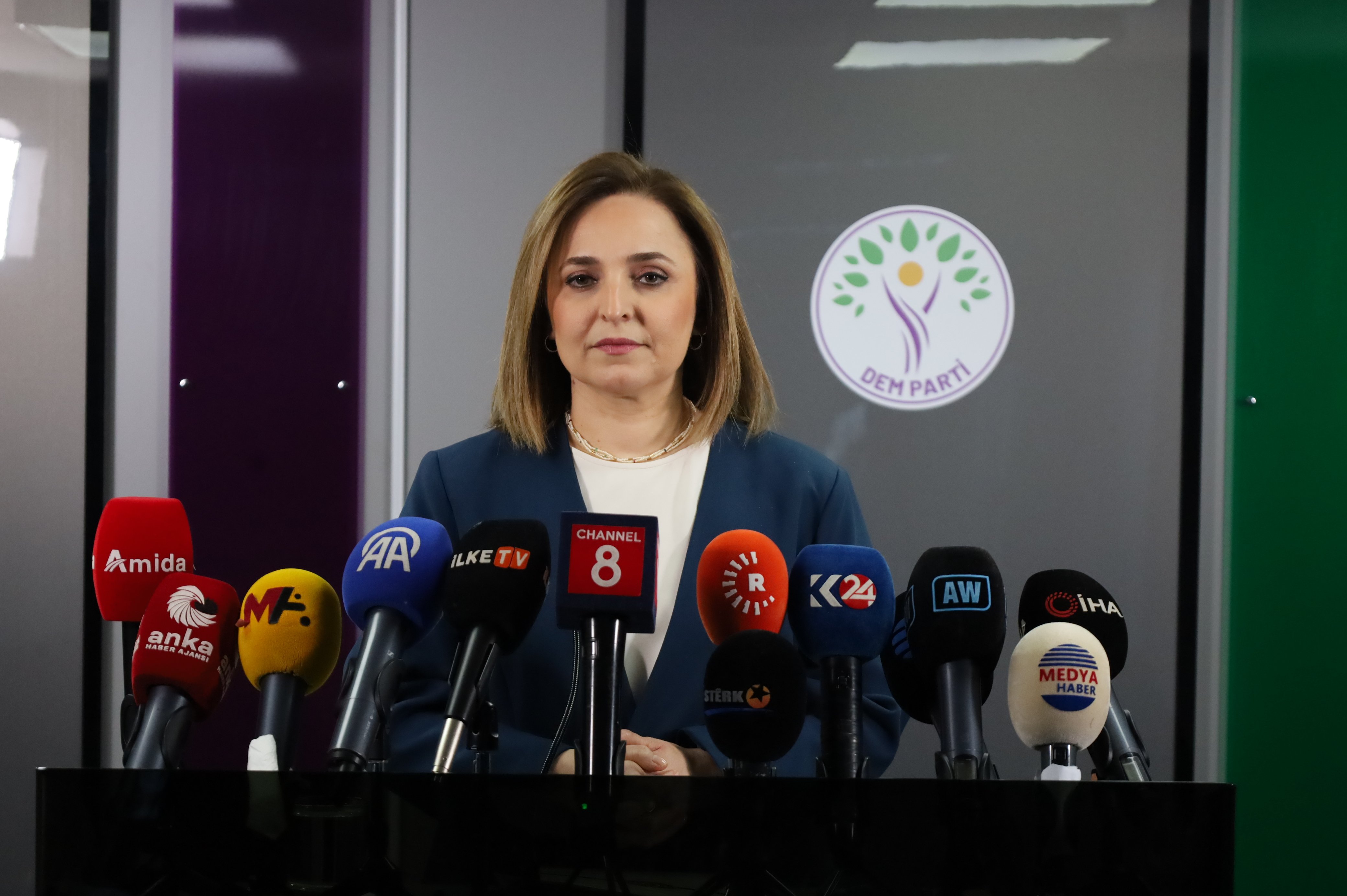 DEM Parti Sözcüsü Ayşegül Doğan,