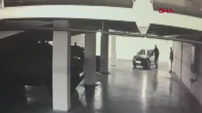 İstanbul Bakırköy'de bir sitenin otoparkından