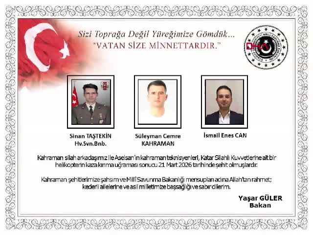 Milli Savunma Bakanlığı, Katar'daki