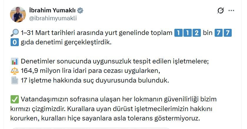 Tarım ve Orman Bakanı İbrahim