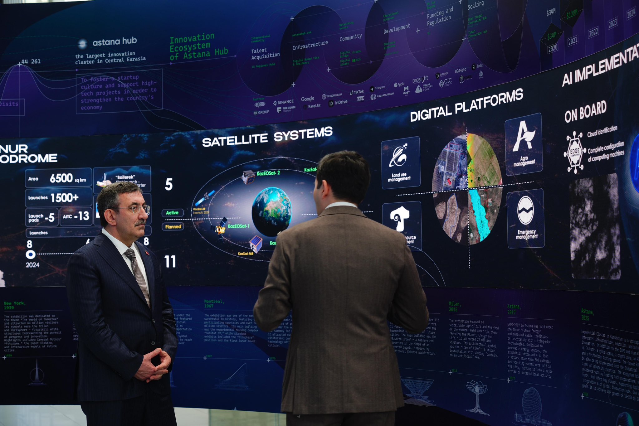 Cumhurbaşkanı Yardımcısı Cevdet Yılmaz, Kazakistan'da