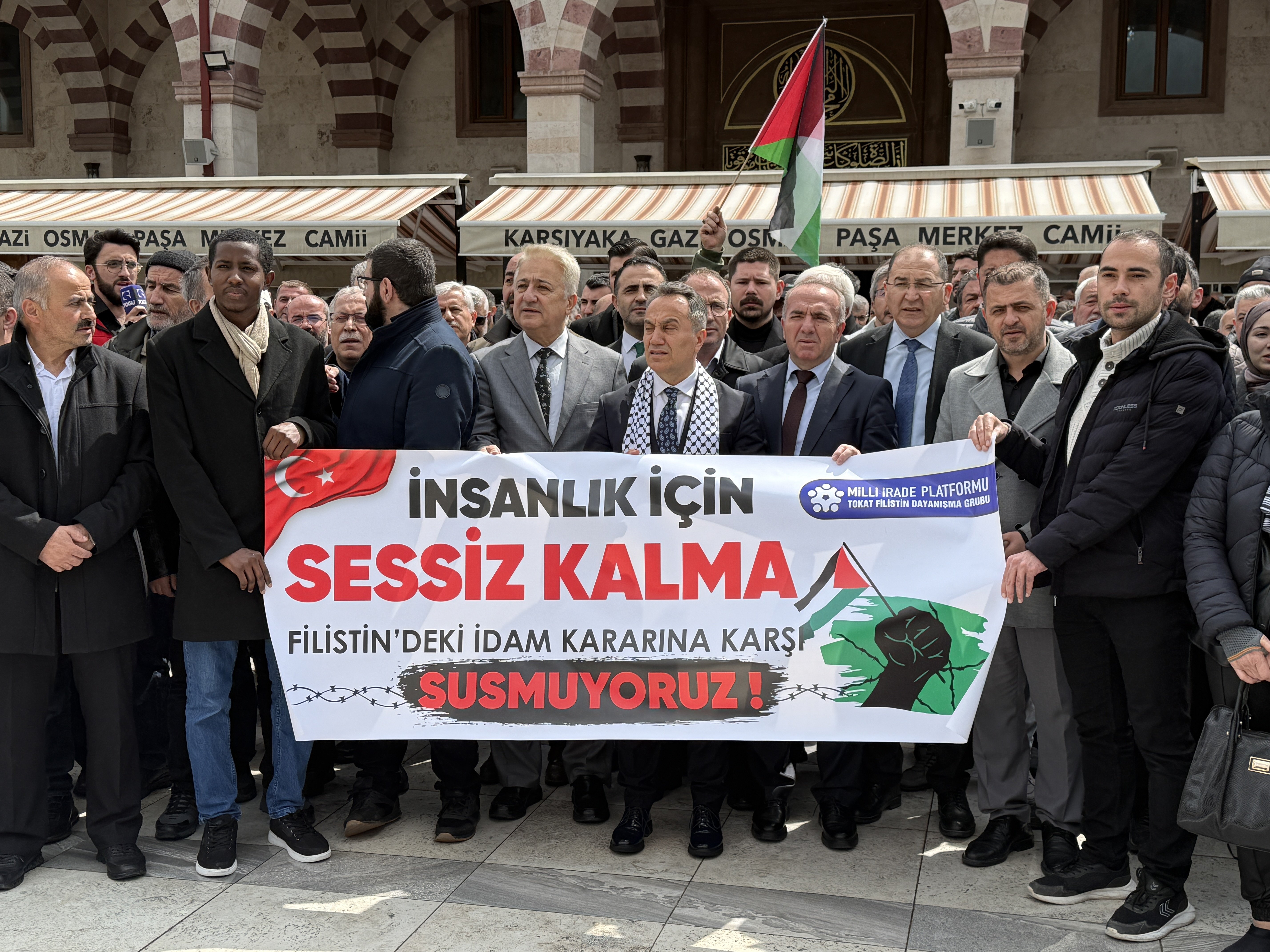 Tokat'ta Milli İrade Platformu, İsrail'in