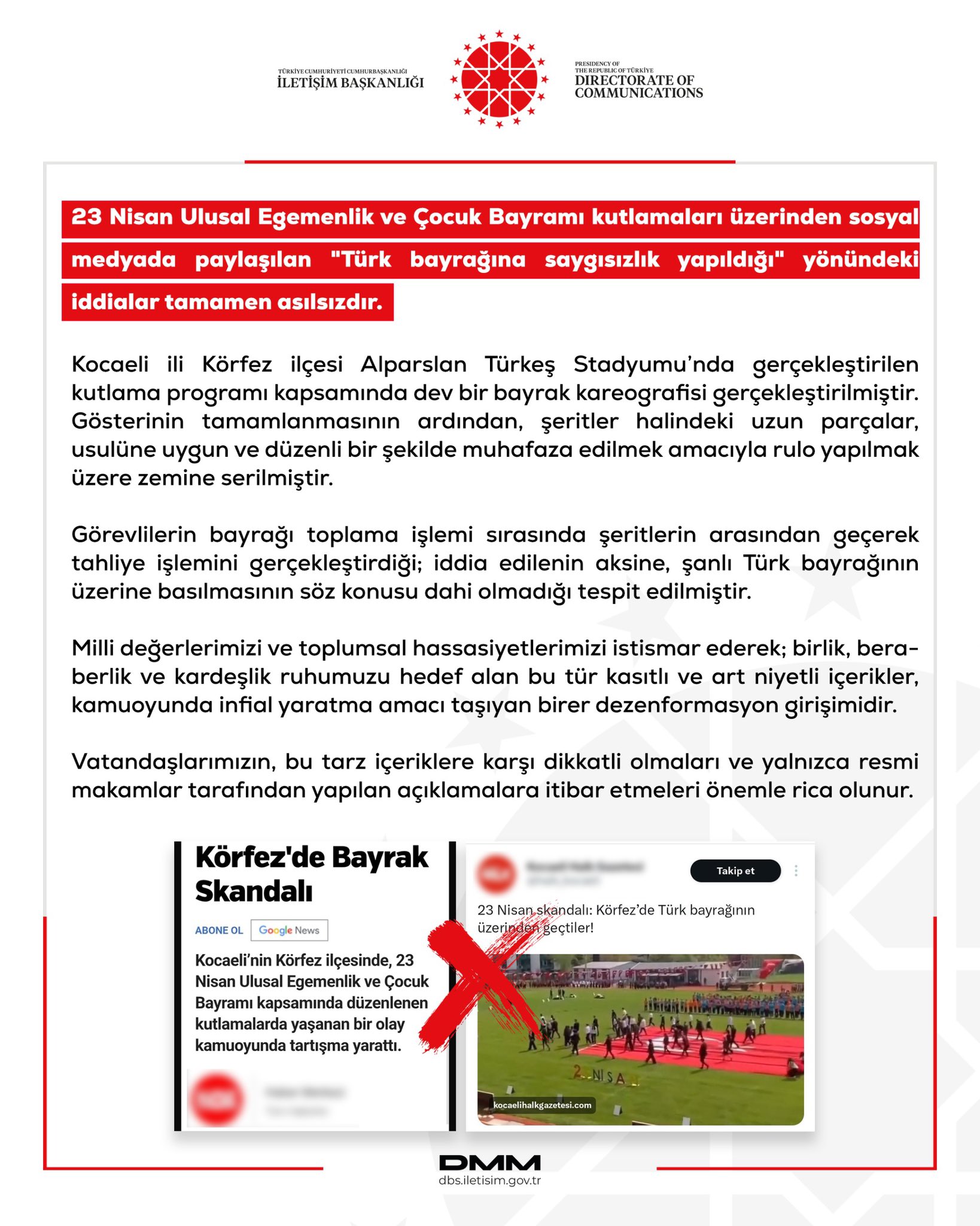 İletişim Başkanlığı DMM, Kocaeli'ndeki 23