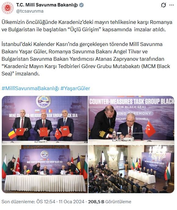 Milli Savunma Bakanlığı, Türkiye'nin Karadeniz