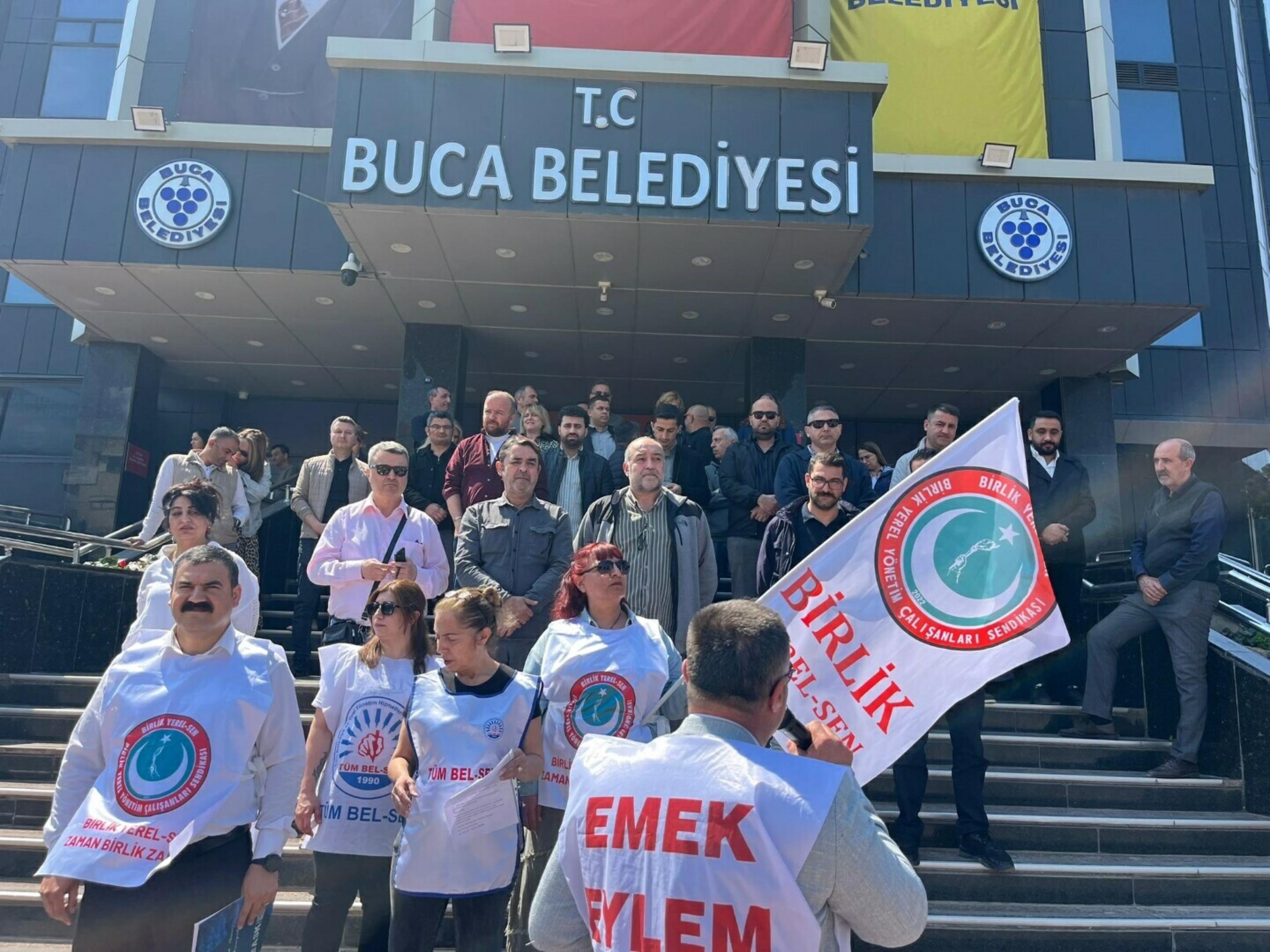 Buca Belediyesi memurları, 7 aylık