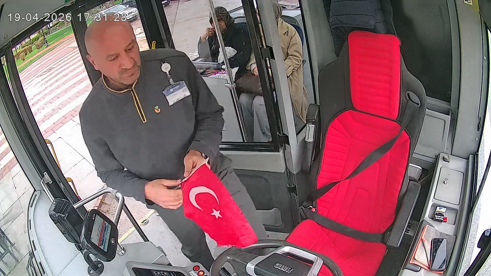 Malatya'da otobüs şoförü Şenkan Arıkan,