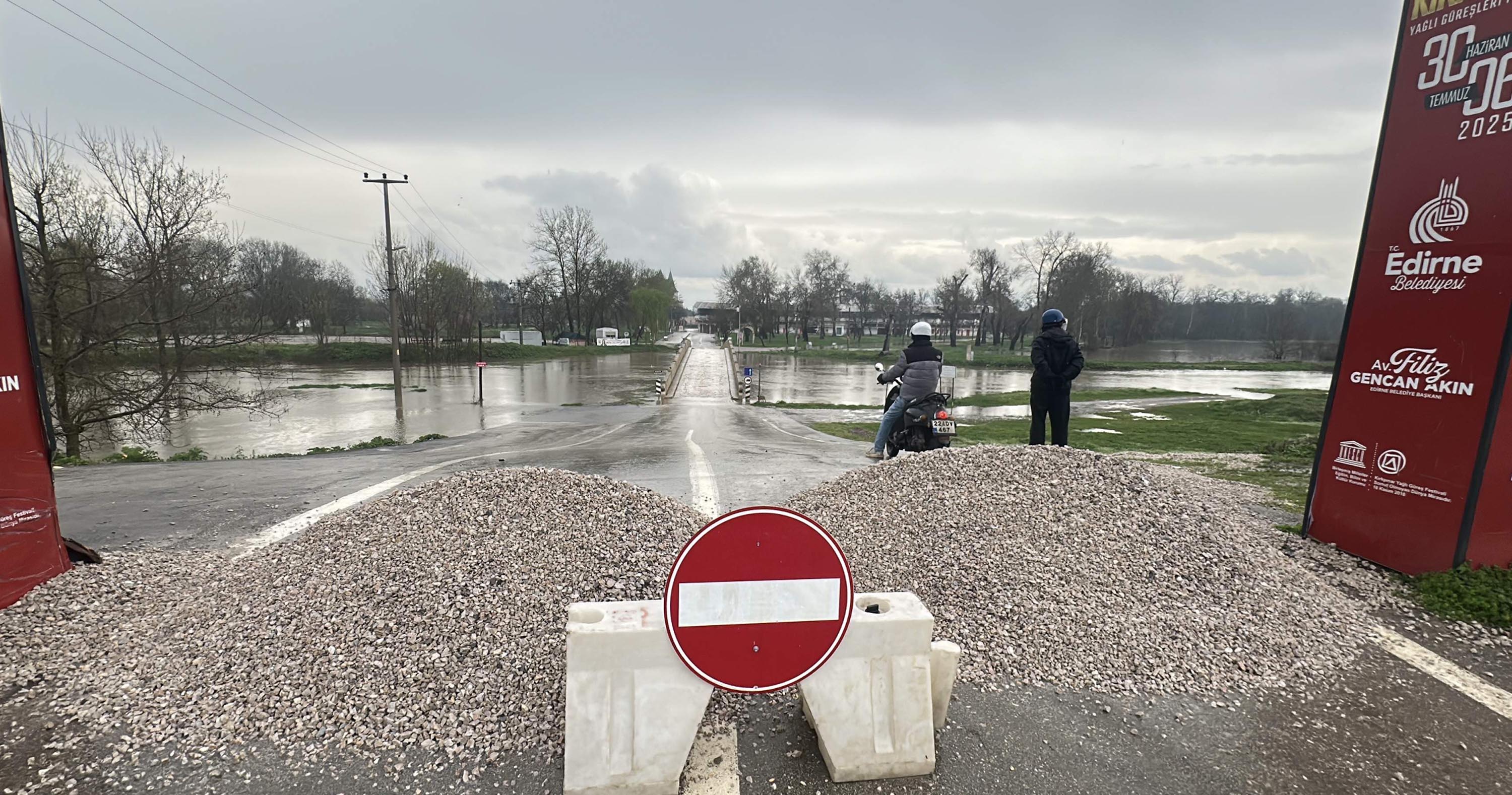 Edirne'de Bulgaristan kaynaklı yağışlar sonrası