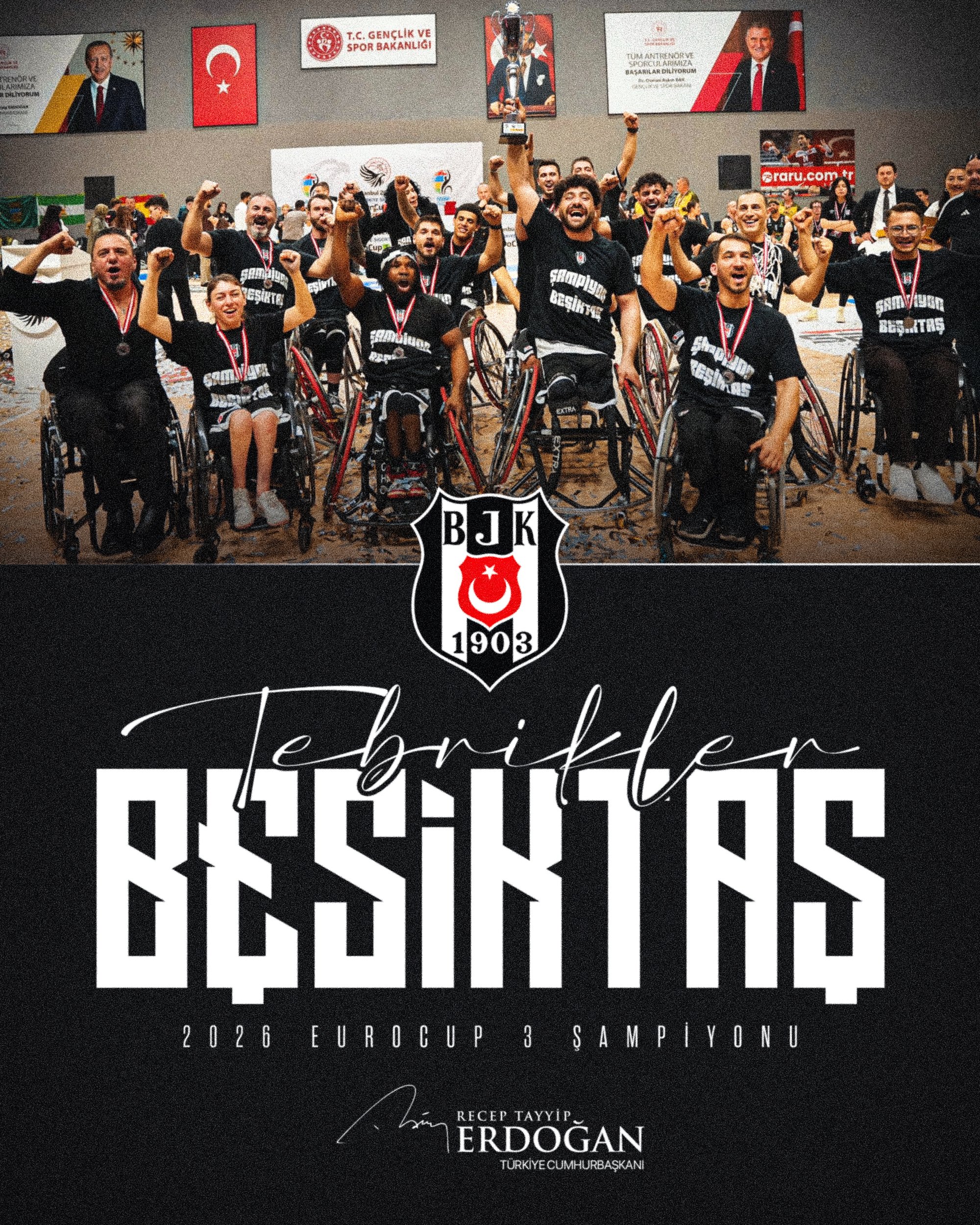 Cumhurbaşkanı Recep Tayyip Erdoğan, tekerlekli