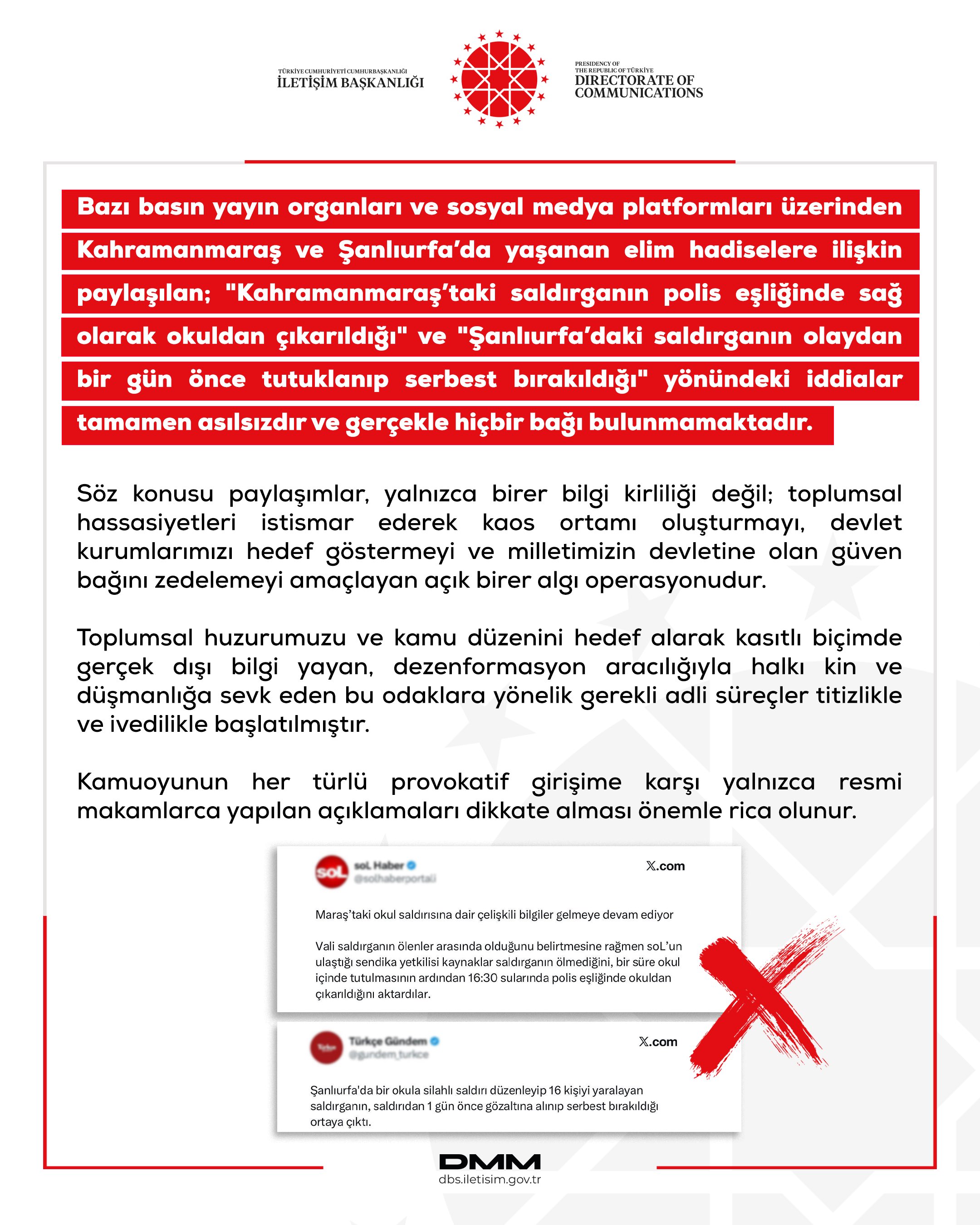 Dezenformasyonla Mücadele Merkezi, Kahramanmaraş ve