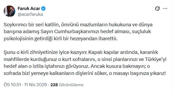 AK Parti Genel Başkan Yardımcısı