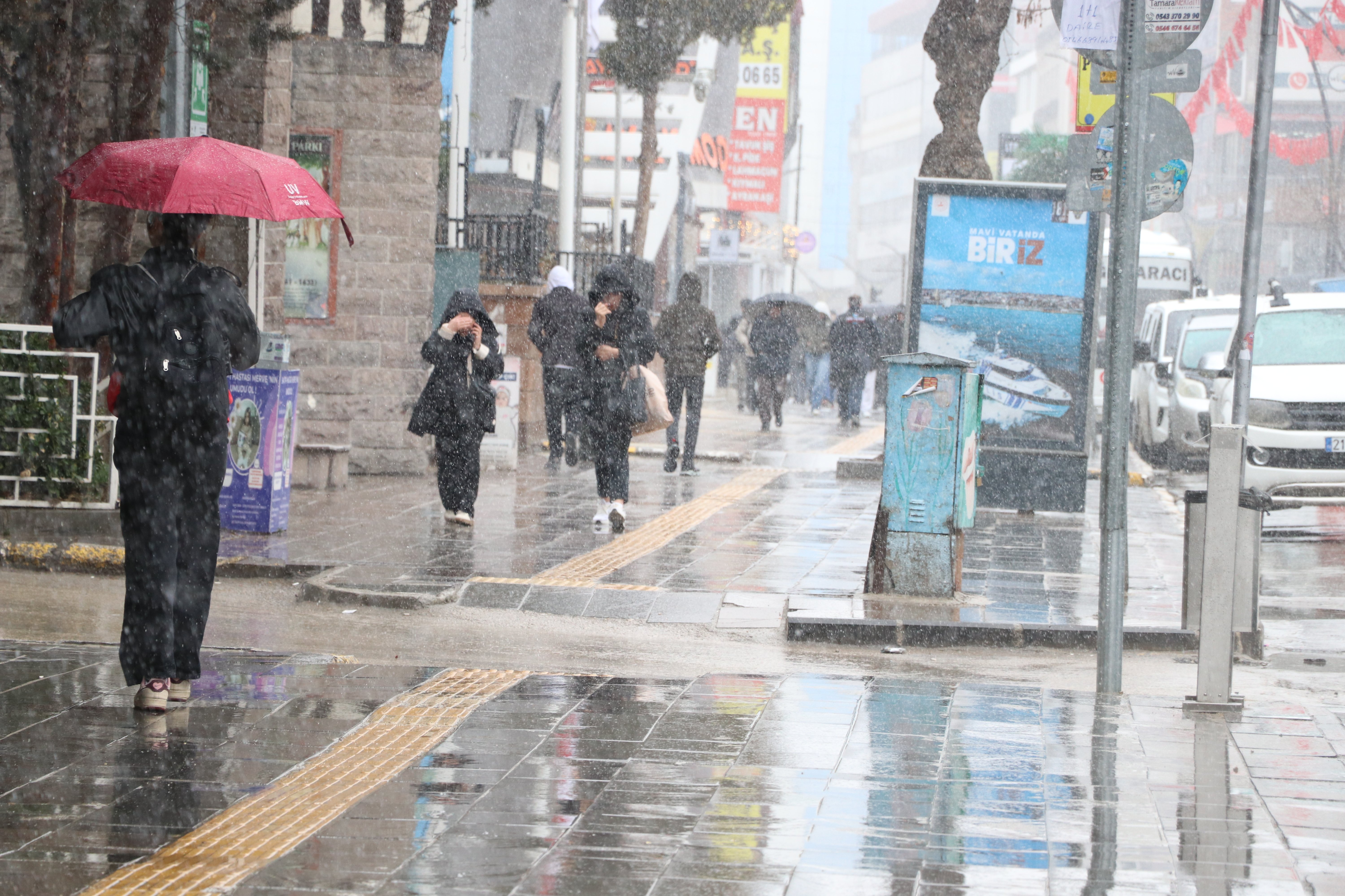 Van'da etkili olan nisan karı