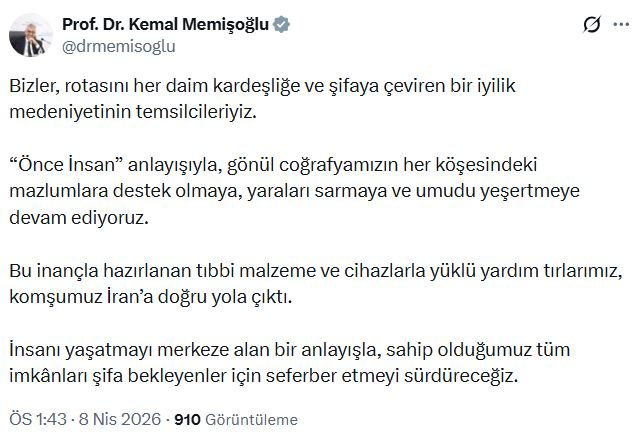 Sağlık Bakanı Kemal Memişoğlu,
