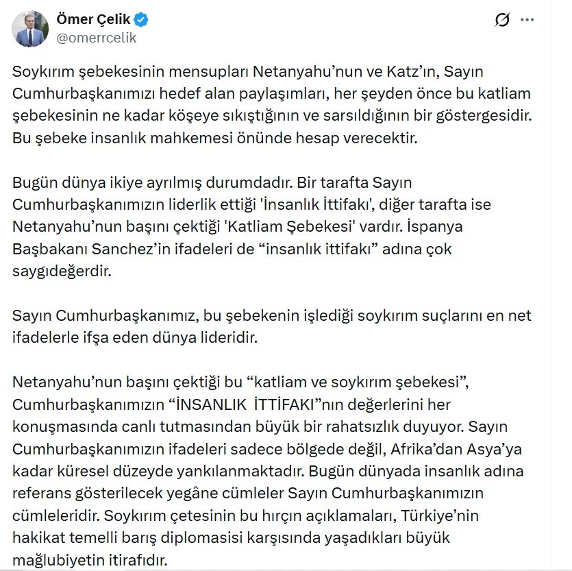 AK Parti Sözcüsü Ömer Çelik,