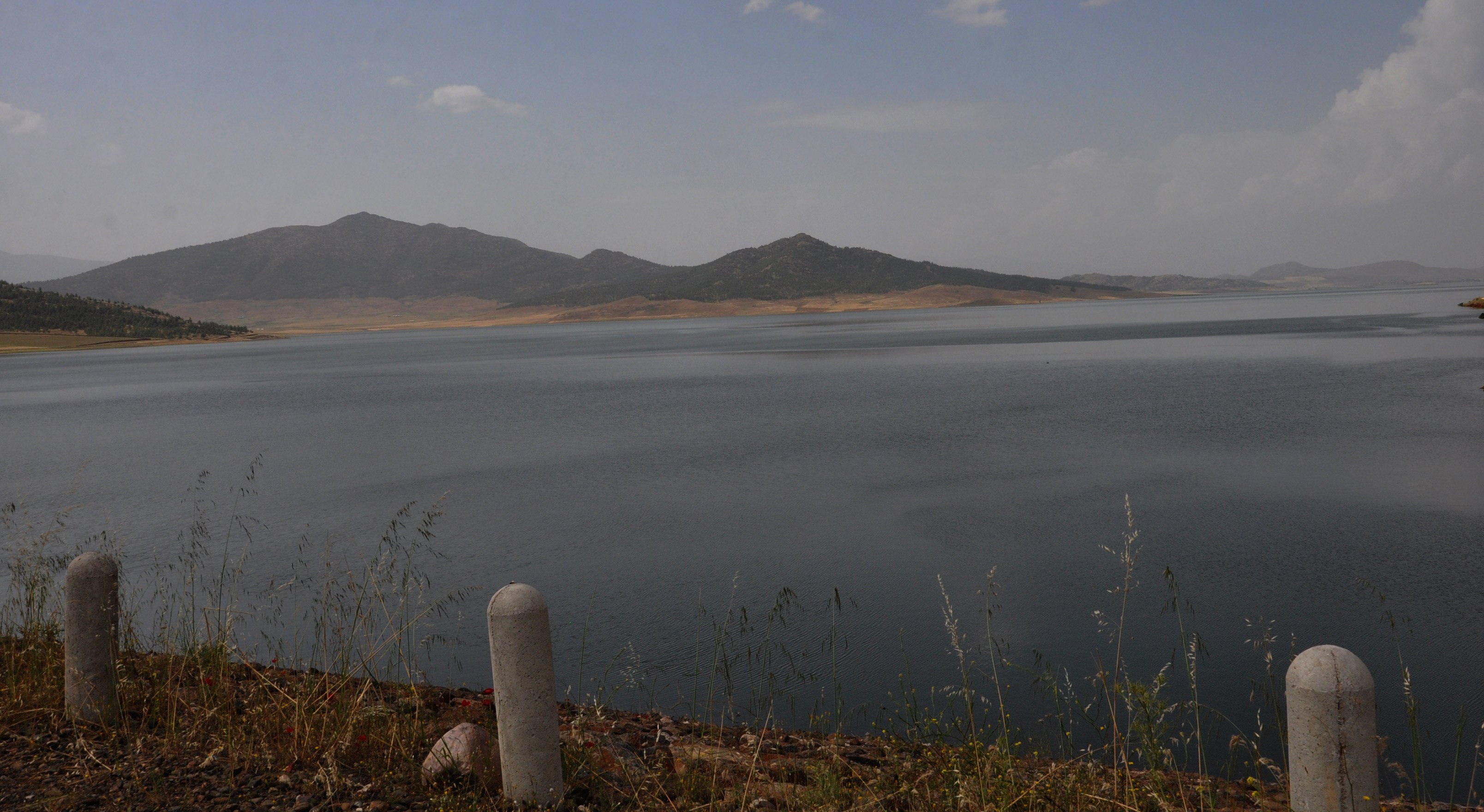 Gaziantep İslahiye'deki Tahtaköprü Barajı yağışlarla