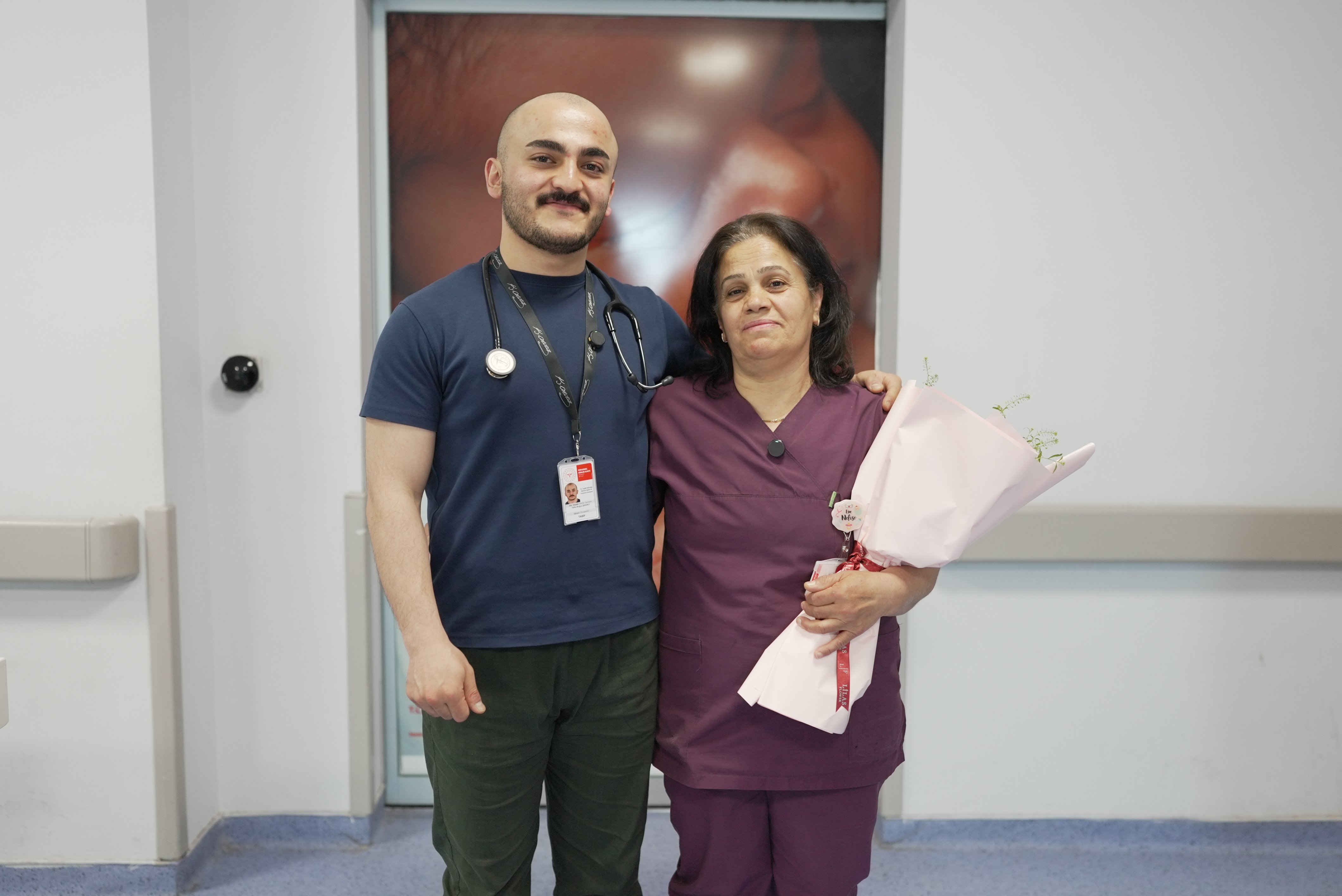 Malatya’da Sağlık Ailesinden Anlamlı Kutlama