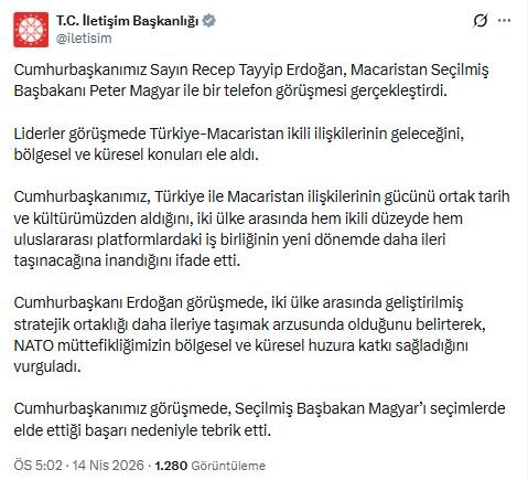Cumhurbaşkanı Erdoğan, Macaristan'ın seçilmiş Başbakanı