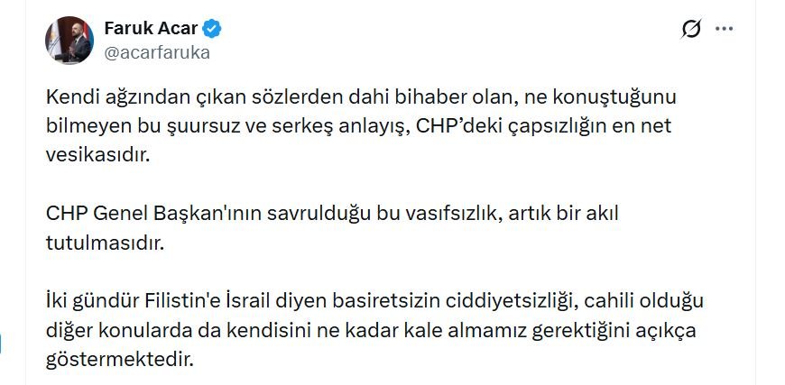 AK Parti Genel Başkan Yardımcısı