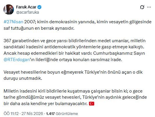 AK Parti Genel Başkan
