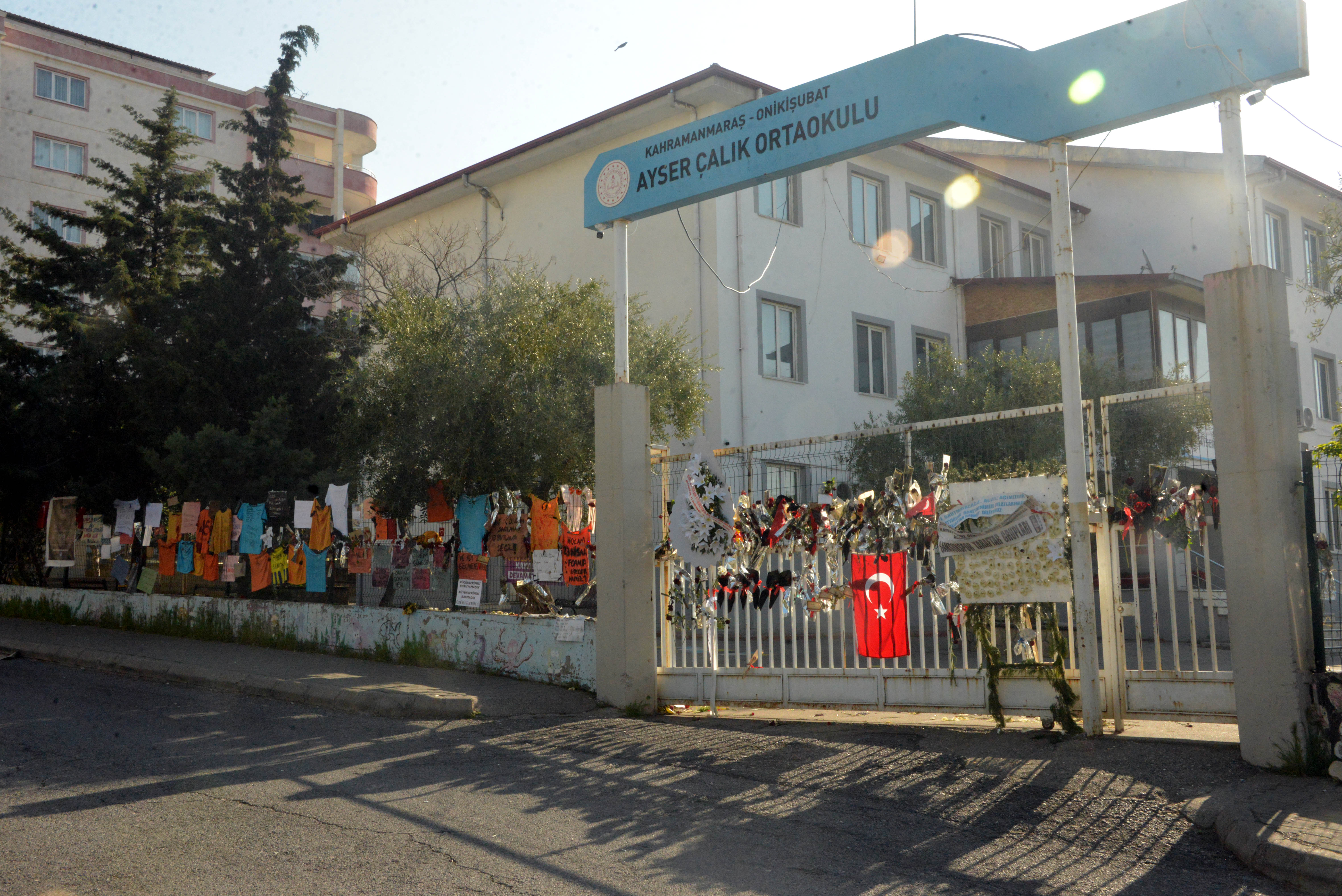 Kahramanmaraş'taki Ayser Çalık Ortaokulu, yaşanan