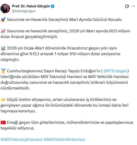 Savunma Sanayii Başkanı Haluk Görgün,