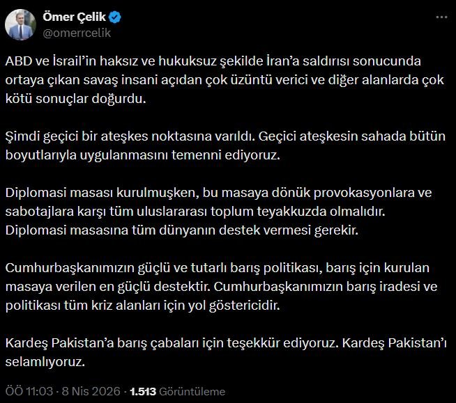 AK Parti Sözcüsü Ömer
