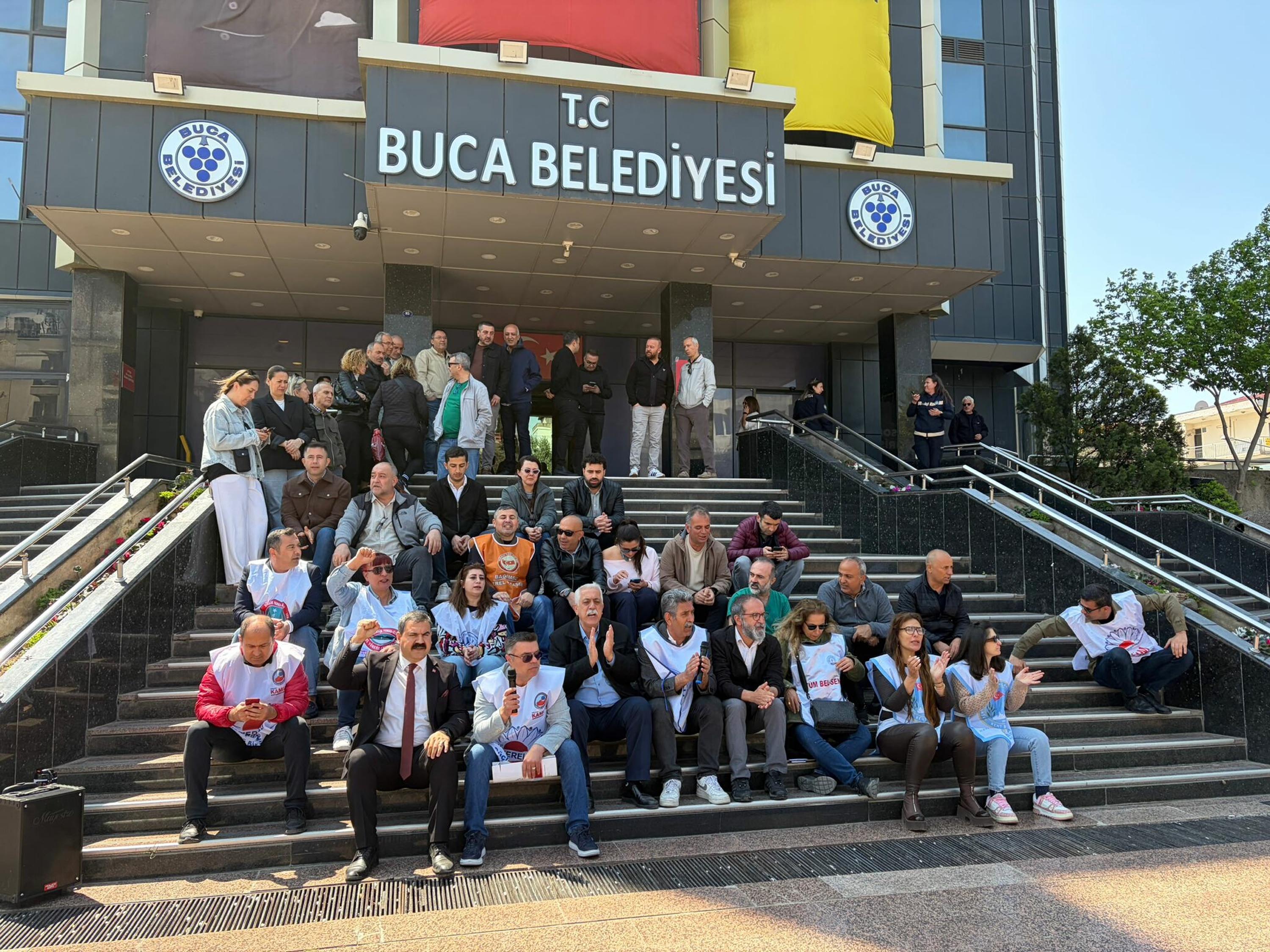 Buca Belediyesi memurları, 7 aylık