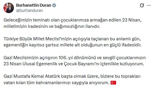 İletişim Başkanı Burhanettin Duran, 23
