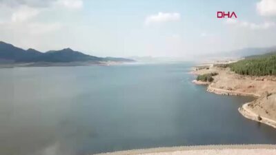 Gaziantep'teki Tahtaköprü Barajı, yağışlarla doldu.