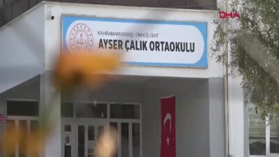 Kahramanmaraş'taki Ayser Çalık Ortaokulu'nda 9