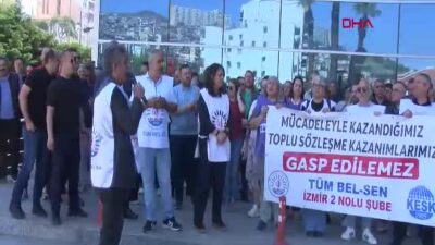 Bayraklı Belediyesi'nde memurlar, kazanılmış haklarının