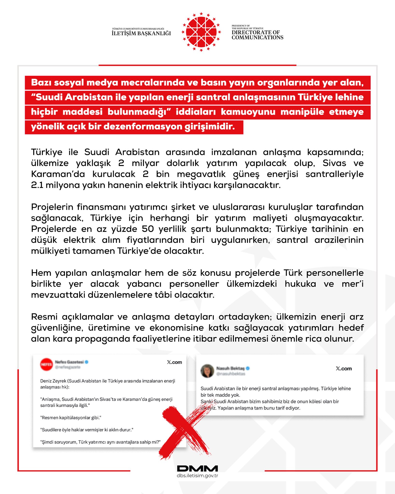 Dezenformasyonla Mücadele Merkezi, Suudi Arabistan