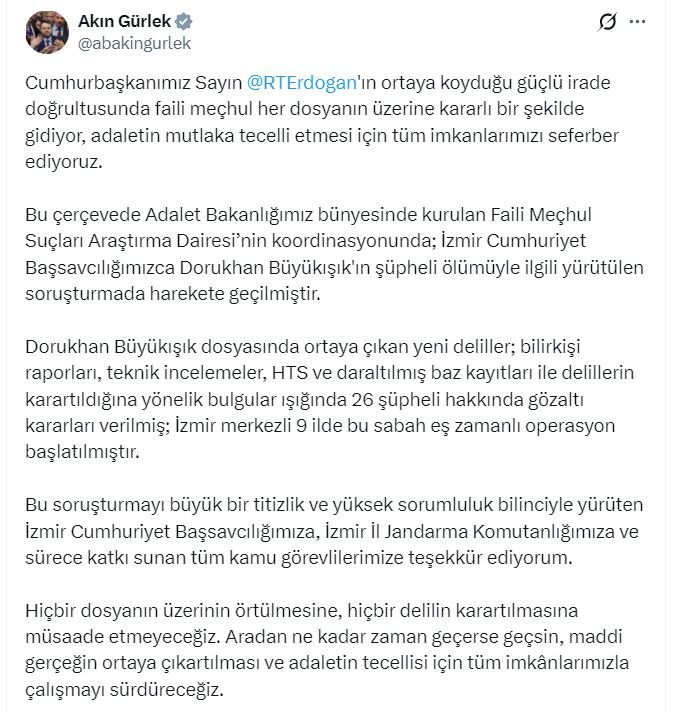 Adalet Bakanı Yılmaz Tunç, emekli