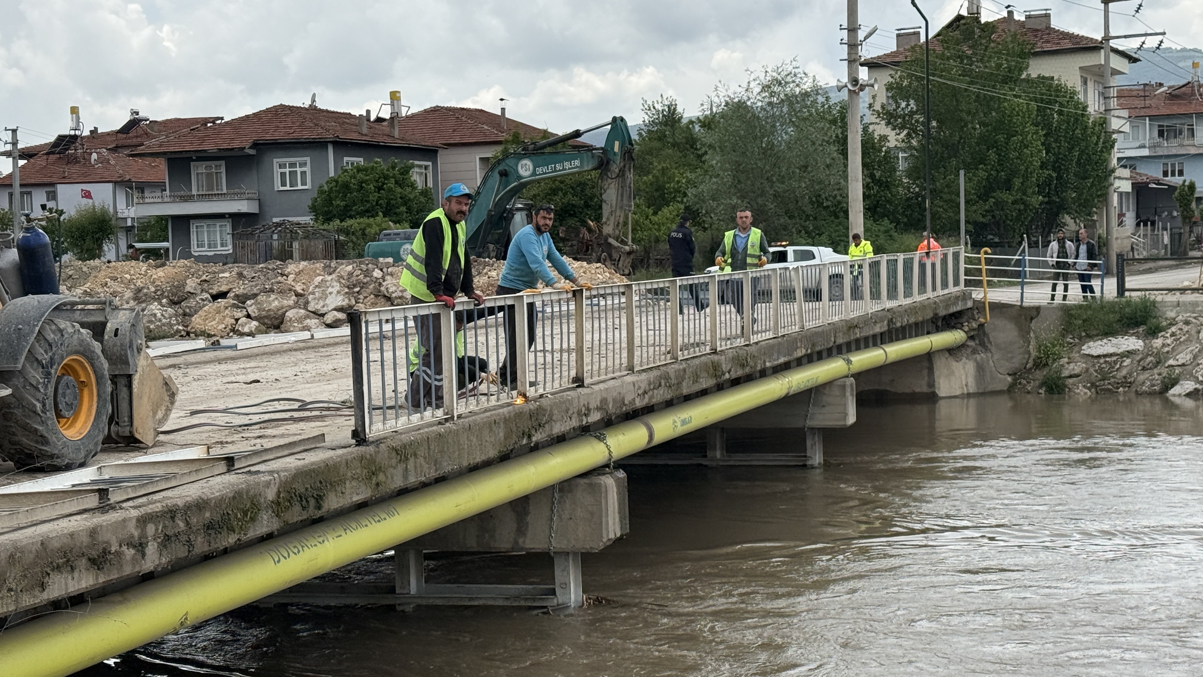 Tokat Turhal'da Almus Barajı su