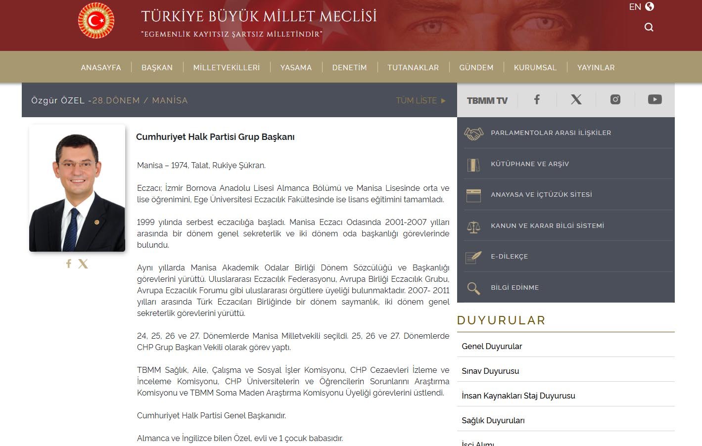 Kemal Kılıçdaroğlu'nun CHP genel başkanlığına