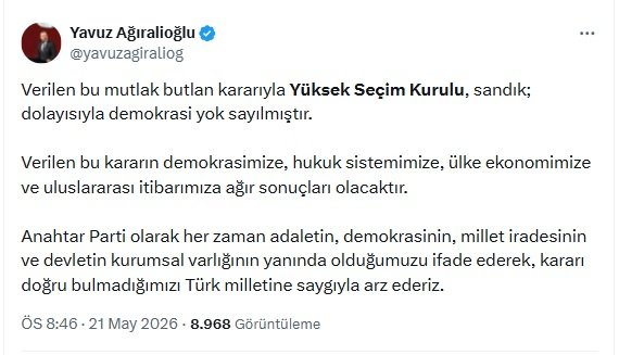 Anahtar Parti Genel Başkanı Yavuz