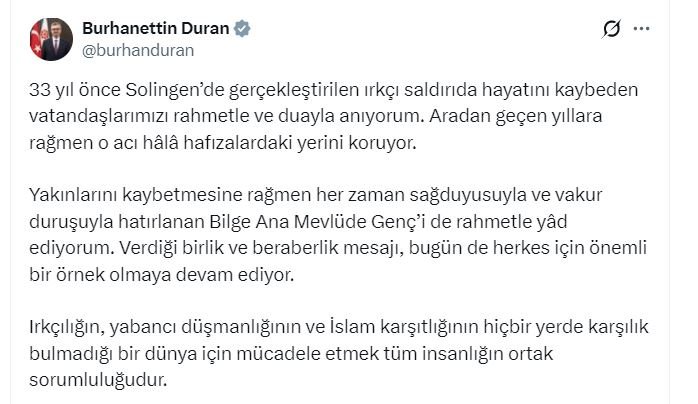 İletişim Başkanı Burhanettin Duran, 33