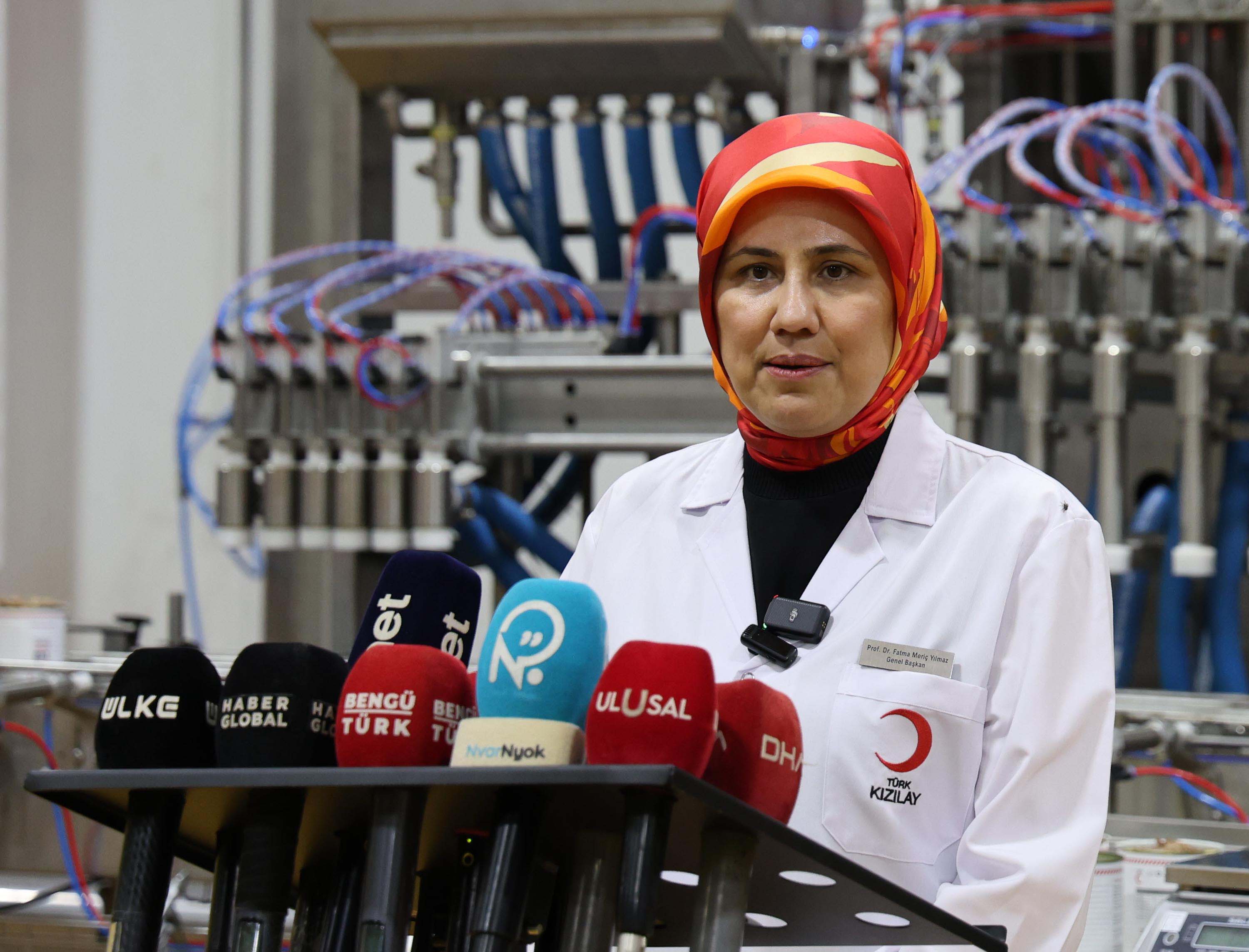 Kızılay Başkanı Fatma Meriç Yılmaz,