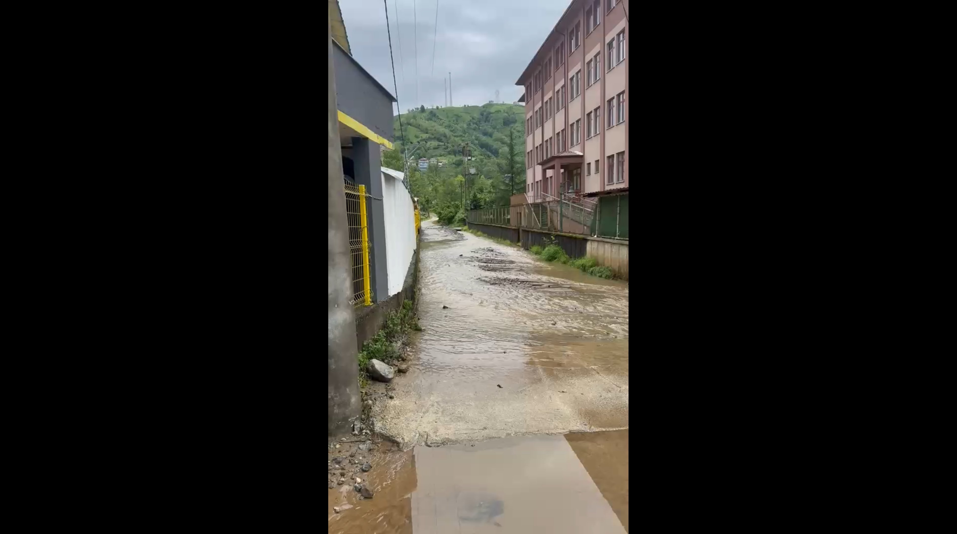 Rize Pazar'da etkili olan şiddetli