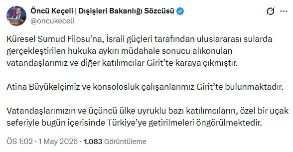 Dışişleri Bakanlığı Sözcüsü Öncü Keçeli,