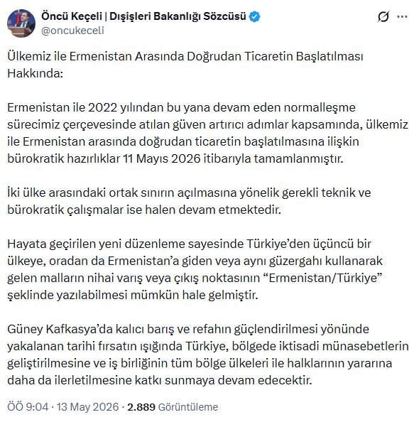 Dışişleri Bakanlığı Sözcüsü Öncü Keçeli,